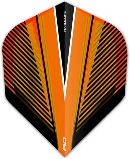 Set van 12 Extra Dikke Standaard Dartpijlen Flights - 4 Sets in Oranje
