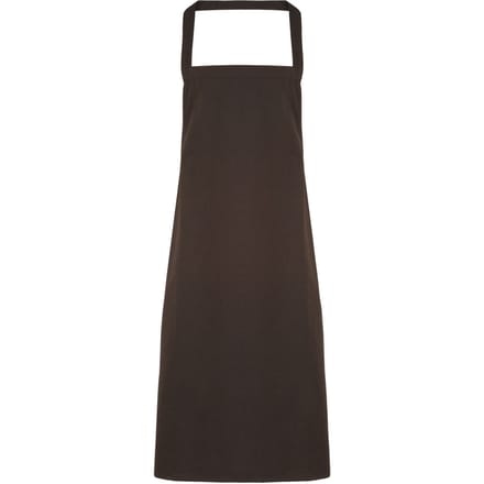 Premier Dames/Dames Slim Apron (geen Zak) / Werkkleding (Pakket van 2) (Bruin)