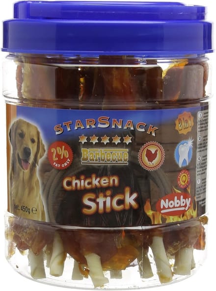 Gedroogde Kip BBQ Snacks voor Honden in Voordeelblik