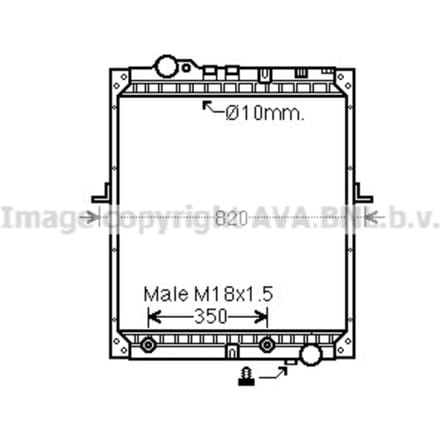 Radiator, motorkoeling HIGHWAY AUTOMOTIVE ME2183
