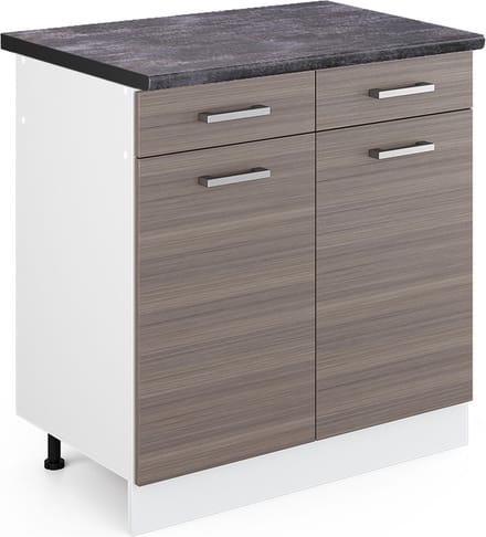 Vicco R-Line Keukenonderkast – 80 cm, WB Antraciet Edel grijs