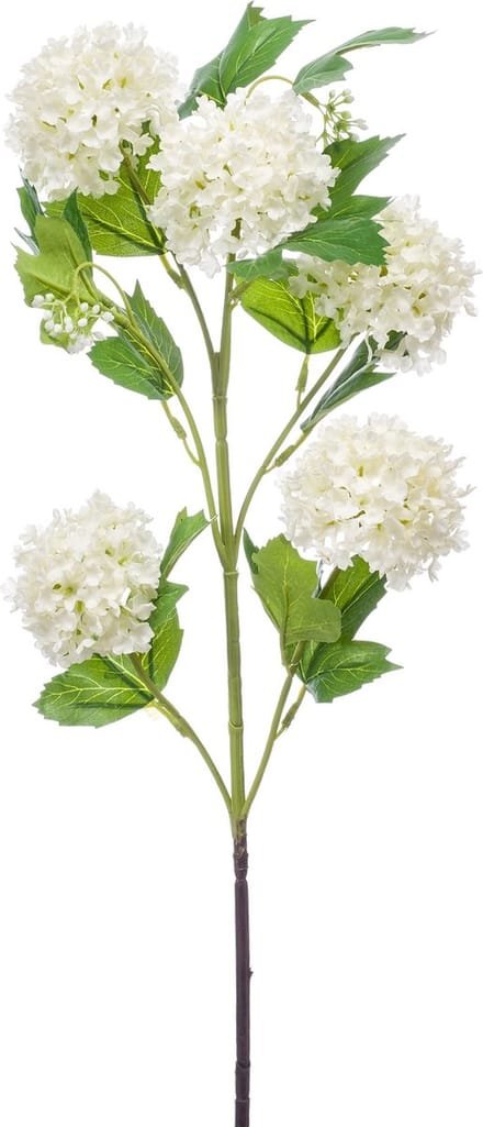 Emerald - Kunstbloem Viburnum 75cm wit - Kunstplant voor binnen