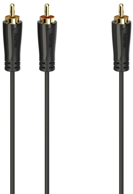 Hama Subwooferkabel Cinch-stekkers - 2 Cinch-stekkers Verguld 5,0 M