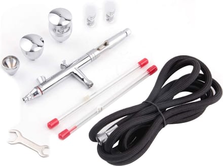 Precisie Dual Action Airbrush Set voor Gravity Feed met Diverse Spruitmond- en Cupmaten