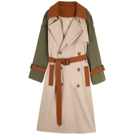 Dames Windbreaker Lente en Herfst Middellange Jas S brown