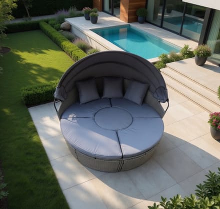 Solar Island with Roof and – Wit – Industrohome