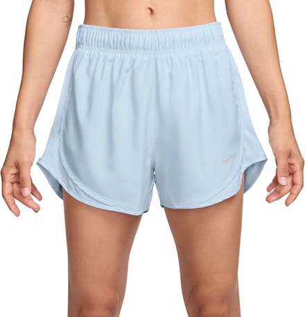 Nike tempo nvlt df mr 3 short in de kleur blauw.
