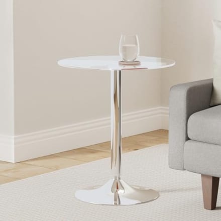Ronde Glazen Tafel met Veiligheidsglas - 60 cm Diameter, 70 cm Hoogte