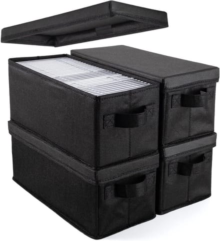 CRLYN® CD Opbergdoos - CD Opbergsysteem - CD Opbergmap - Zwart