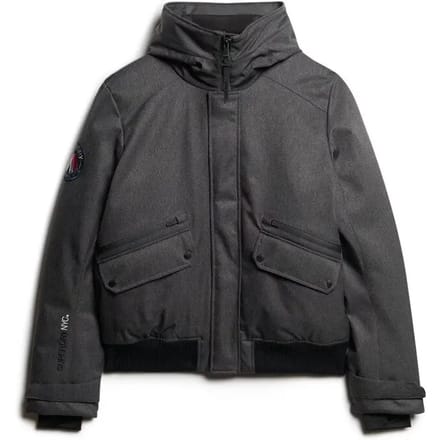 Superdry - Gewatteerd City bomberjack van tweed - Heren - Gewatteerde jassen