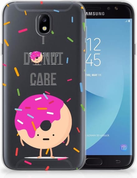 Samsung Galaxy J7 2017 | J7 Pro Siliconen Case Donut Roze