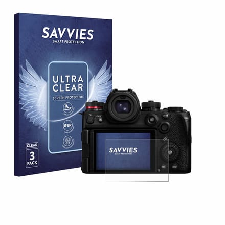 Savvies - Screenprotector voor Panasonic Lumix DC-S1II - Folie Beschermfolie transparant 6 Stuks