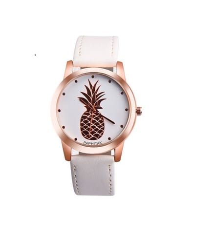 Hidzo Horloge Transparant ø 37 mm - Wit - In horlogedoosje