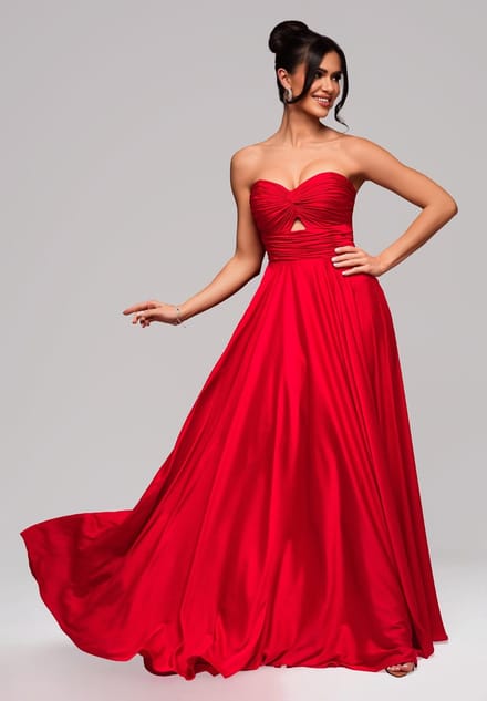 LARICA Jurk - Rits - Jurk Rood L