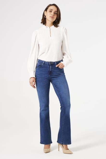 GARCIA Celia Dames Flared Fit Jeans Blauw