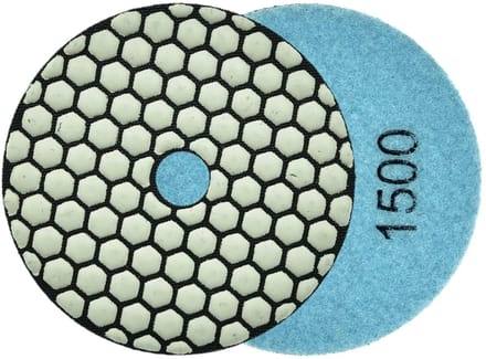 GEKO Diamant polijstpad - 100 mm - Droog gebruik - Klittenband bevestiging