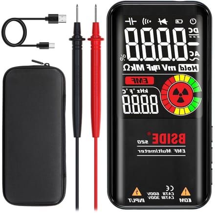 Digitale Multimeter - Spanning Tester - Elektrische Metingen - Automatische Bereik Selectie - 9999 Tellingen - Zwart