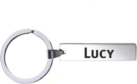 Sleutelhanger Met Naam - Lucy - RVS