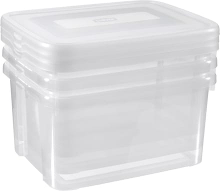 Curver Handy Opbergbox - 3x25 liter - 3 stuks - Transparant