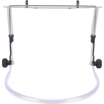Support de Harmonica Réglable Acier Alliage Professionnel Support de Cou pour Harmonicas 10 Trous 24 Trous Argent avec white