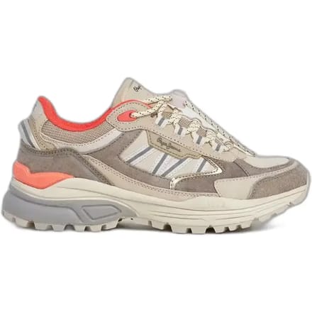 Pepe Jeans Darren Trek Beige Leren Sneakers