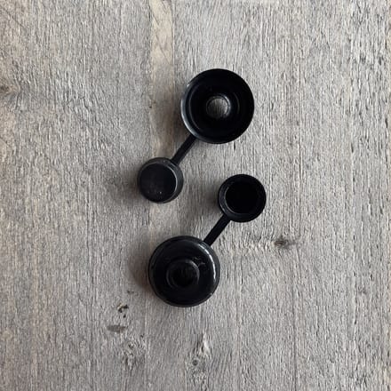 PGB - afdekdop golfplaatschroef - 7mm RAL9011 zwart - zak 100 stuks