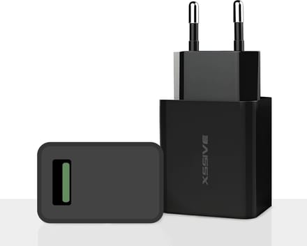 USB Adapter met Quick Charge - 18W Snellader - USB Stekker - USB Oplader - Oplader USB A - Zwart