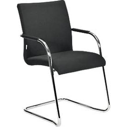 Sledestoel SSI Project SC8306, met armleuningen, gestoffeerd, stapelbaar