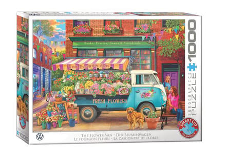 Eurographics & Volkswagen - The Flower Van - Bigelow Illustrations - 1000 stukjes 68×48cm (b×h) - Legpuzzel