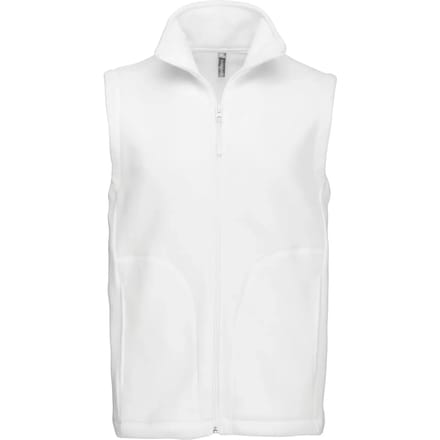 Fleecebodywarmer 'Luca' merk Kariban maat S White