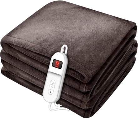 Thuys – Warmtedeken Stoel – Stoelverwarmer – Elektrisch Deken – 200 x 120 x 1cm – Bruin