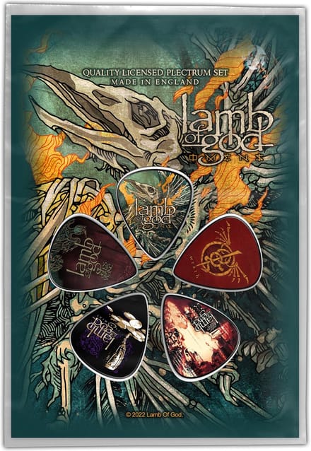 Lamb Of God - Omens Plectrum - Set van 5 - Multicolours
