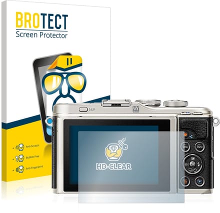 BROTECT - Screenprotector voor Olympus PEN E-PL9 - Folie Beschermfolie transparant 2 Stuks