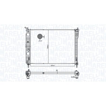 Radiator MAGNETI MARELLI 350213179800