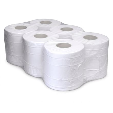 Midirollen wit cellulose 2-laags 150 meter 6 rollen blanco (6151803946966)