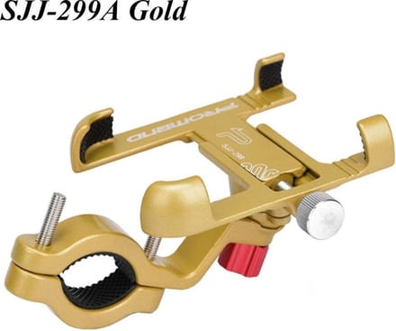 Telefoon/GSM houder voor fiets , E-step, montainbike | kleur GOUD