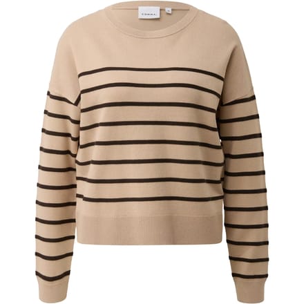 Pull gemêleerd gestreept dames COMMA