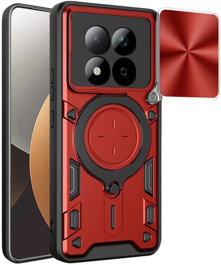Hoesje geschikt voor Xiaomi Redmi Note 15 Pro 5G - Techsuit CamGuard Pro Back Cover - Rood