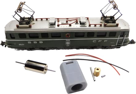 micromotor NM038G N motor ombouwset voor Minitrix Ae 6/6 (Oud)