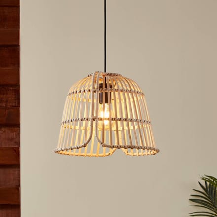 EGLO Glyneath Hanglamp - E27 - Ø 37,5 cm - Zwart/Hout