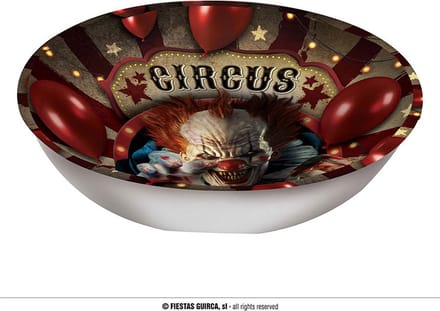 Fiestas Guirca - Schaal clown - 27 x 9 cm - Halloween - Halloween Decoratie - Halloween Versiering