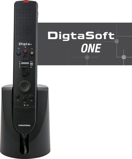 Grundig PFU2200 Digta SonicMic II Dicteermicrofoon - DigtaSoft One software - Docking station Muis/ Schakelaar