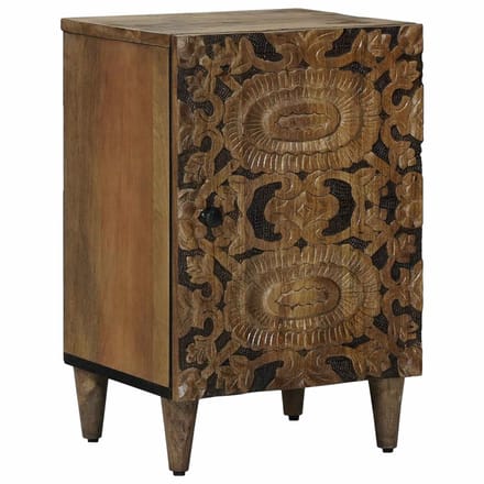 vidaXL - Badkamerkast - Bruin - 38 - x - 33 - x - 58 - cm - Massief - Mango - Hout