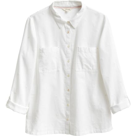 White Stuff Emilia Organic Cotton Shirt Ivory Multi Größe: 24 | Business hemden Outlet | Damen | Weiß