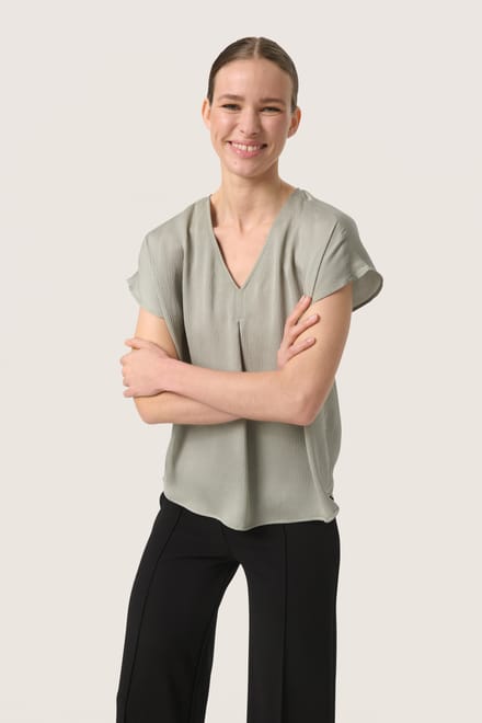 Mouwloos shirt Regular fit Shadow light grey