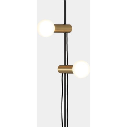 LEDS-C4 Nude Double vloerlamp E27 goud/zwart