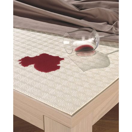 Mistral Home Tafelbeschermer - Gommtex - 110x110 cm - Wit