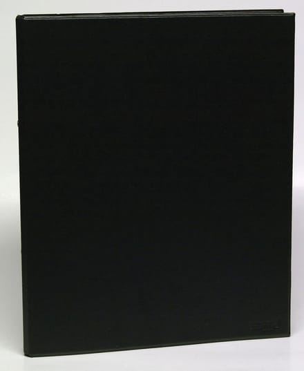 Ringmap voor ft A4 | 2 ringen van 25 mm | uit PVC | zwart