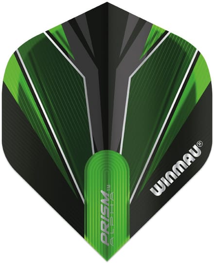 Winmau Prism Alpha Black & Green - Dart Flights