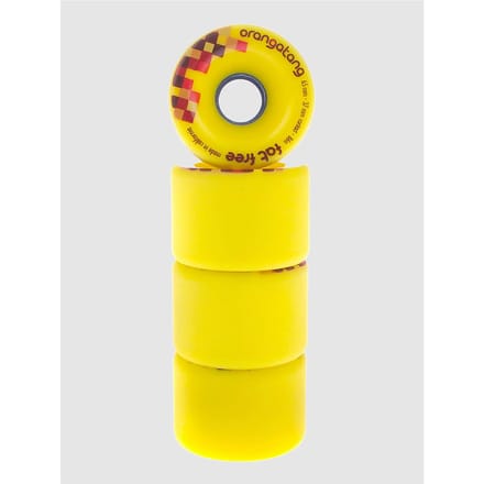 Orangatang Fat Free 65mm 86a Wheels geel
